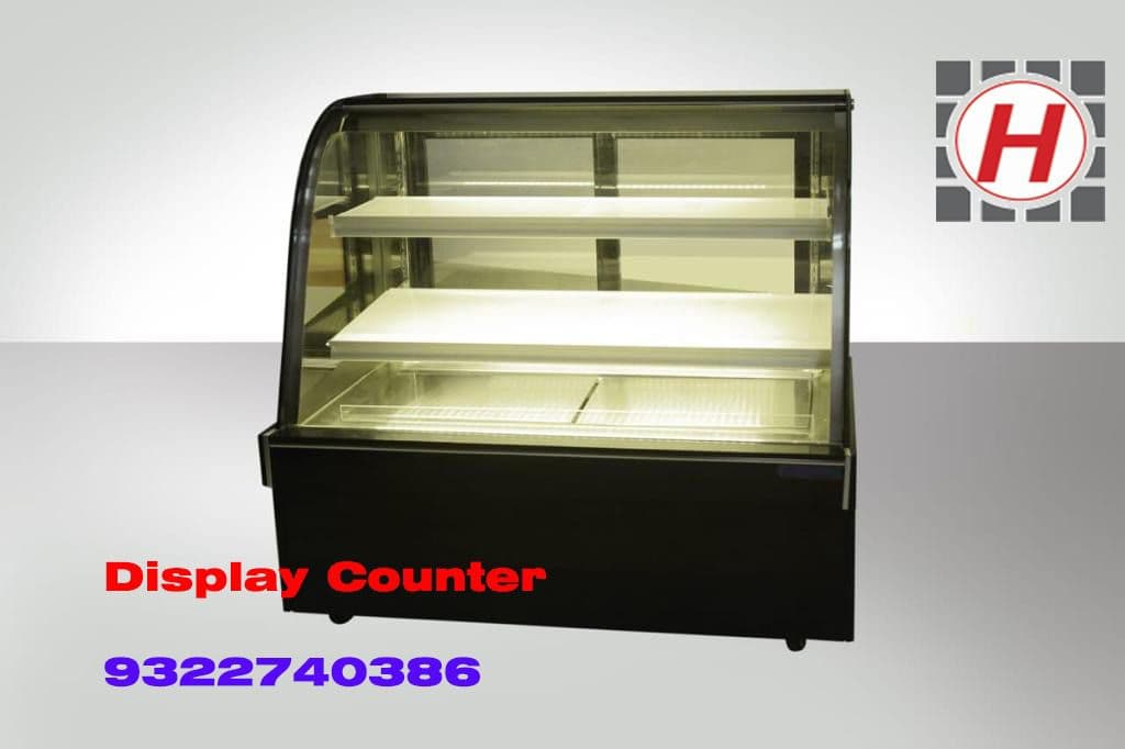 Curved Glass Display Counter