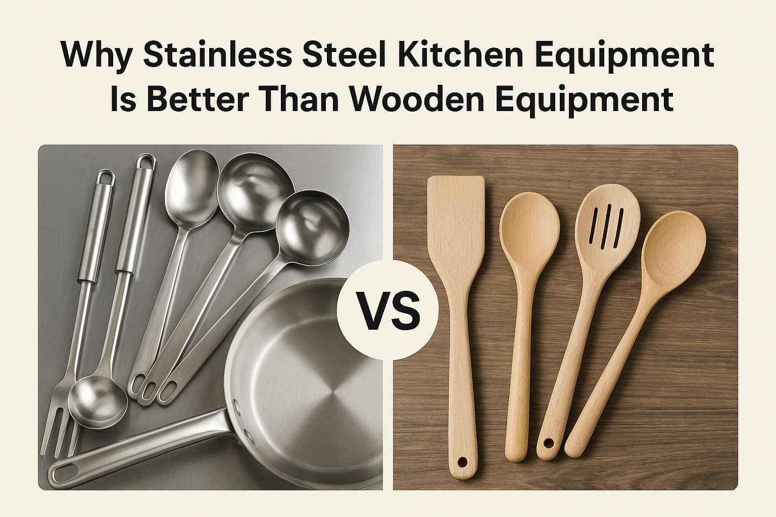 Why Stainless Steel Kitchen Equipment Better Than Wooden Equipment