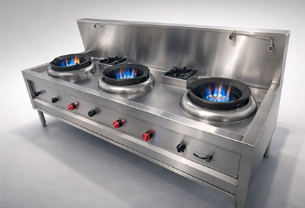 Five Burner Gas Range